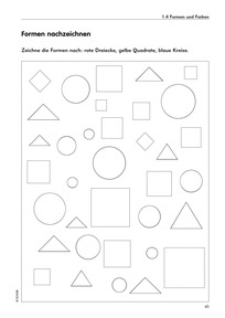 Übungen zur visuellen Wahrnehmung und Visuomotorik: Beispielseite 2