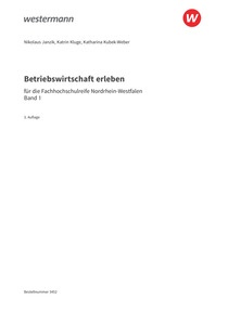 Probeseiten Betriebswirtschaft erleben für die Fachhochschulreife Nordrhein-Westfalen - Schulbuch 1, 3. Auflage 2026