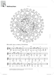 Produktabbildung zu Kolibri Weihnachts-Mandala - We wish you a merry Christmas