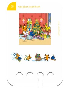 Jahreszeiten mit der Maus 5-6+. Beispielkarte Weihnachten