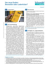 Produktabbildung zu Der neue Duden: Bestseller oder Ladenhüter? - - Deutsch ab Klasse 8