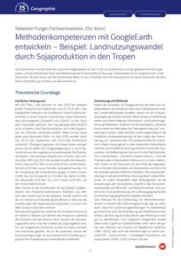 Produktabbildung zu Unterrichtsverlauf: Digitale Geomedien - 15 Minuten Geographie - Unterrichtseinheit 14