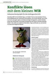 Produktabbildung zu Konflikte lösen wir mit dem kleinen WIR - Inklusives Buchprojekt für den Anfangsunterricht