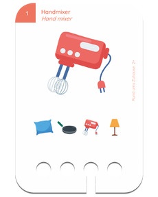 Erste Übungen - Rund ums Zuhause. Beispielkarte Hand Mixer