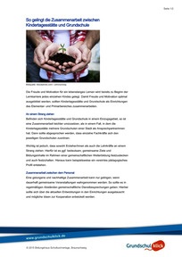 Produktabbildung zu So gelingt die Zusammenarbeit zwischen Kindertagesstätte und Grundschule