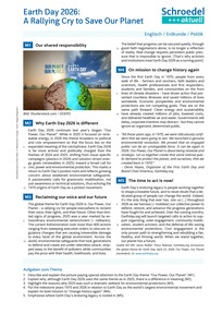Produktabbildung zu Earth Day 2026: A Rallying Cry to Save Our Planet - - Englisch / Erdkunde / Politik ab Klasse 10