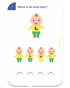 Erste Denkspiele. Beispielkarte Baby