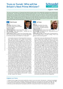 Produktabbildung zu Liz Truss or Rishi Sunak: Who will be Britain's Next Prime Minister? - - Englisch / Politik ab Klasse 9