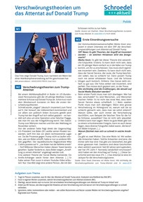 Produktabbildung zu Verschwörungstheorien um das Attentat auf Donald Trump - - Politik ab Klasse 8