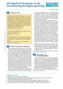 Produktabbildung zu US-Angriff auf Venezuela: Ist die Zurückhaltung der Regierung richtig? - - Politik / Ethik ab Klasse 9