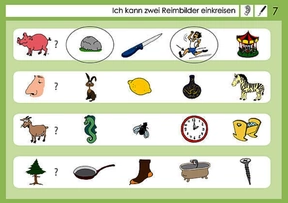 Inhaltsseite_Selbstlernheft: Mein Reimheft