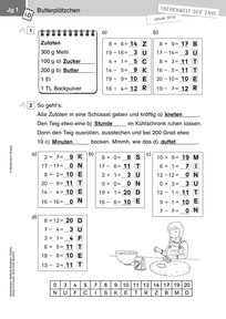 Produktabbildung zu Themenwelt der Zahl: Winterleckereien - Lösungen - Monatsspecial Januar 2019