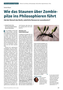 Produktabbildung zu Wie das Staunen über Zombiepilze ins Philosophieren führt - Hat der Mensch das Recht, natürliche Ressourcen auszubeuten?