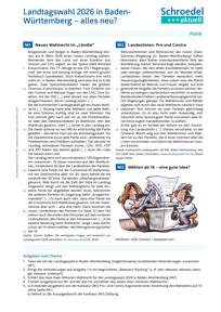 Produktabbildung zu Landtagswahl 2026 in Baden-Württemberg - alles neu? - - Politik ab Klasse 9