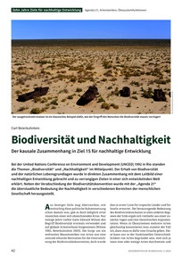 Produktabbildung zu Biodiversität und Nachhaltigkeit - Der kausale Zusammenhang in Ziel 15 für nachhaltige Entwicklung