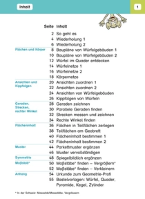 24609 Mein Lernheft Geometrie 3 Inhaltsverzeichnis