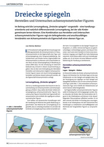 Produktabbildung zu Dreiecke spiegeln - Herstellen und Untersuchen achsensymmetrischer Figuren