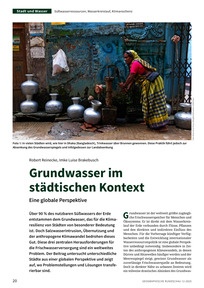 Produktabbildung zu Grundwasser im städtischen Kontext - Eine globale Perspektive