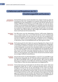 S. 40-49: Kap. I 5. Reformen und Perspektiven der EU: Erweiterungspolitik und Eurokrise + Methode: Szenario: "Die Zukunft der EU"