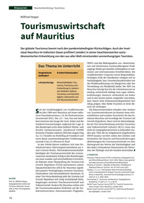 Produktabbildung zu Tourismuswirtschaft auf Mauritius