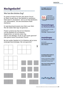 Produktabbildung zu Nachgedacht! - Wer hat den letzten Zug?