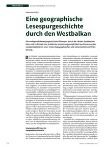Produktabbildung zu Eine geographische Lesespurgeschichte durch den Westbalkan