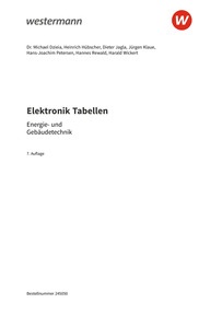 Probeseiten Elektronik Tabellen - Energie- und Gebäudetechnik - Tabellenbuch, 7. Auflage 2026