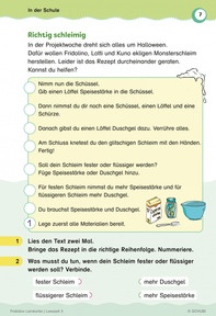 Beispielkarte 7 - In der Schule - Einen Handlungsablauf herstellen