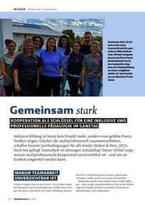Produktabbildung zu Gemeinsam stark - Kooperation als Schlüssel für eine inklusive und professionelle Pädagogik im Ganztag