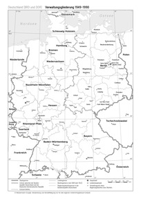 Produktabbildung zu Deutschland - BRD und DDR (Verwaltungsgliederung 1949-1990)