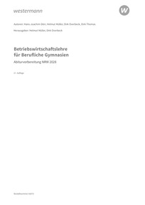 Probeseiten Betriebswirtschaftslehre für Berufliche Gymnasien - Abiturvorbereitung NRW 2028 - Arbeitsheft, 21. Auflage 2026
