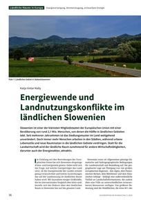 Produktabbildung zu Energiewende und Landnutzungskonflikte im ländlichen Slowenien