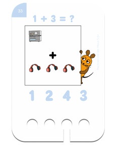 Erstes Rechnen mit der Maus 5-6+.Beispielkarte Musik