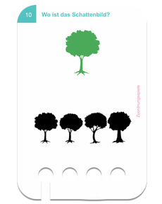 Beispielkarte Zuordnungsspiele: Schattenbilder