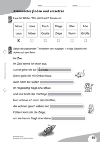 Flex und Flora: Förder-Kopiervorlagen 2_zum Heft Texte schreiben