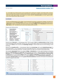 Produktabbildung zu Inhaltsverzeichnis erstellen, Teil 2 - Ausgabe 10/2026