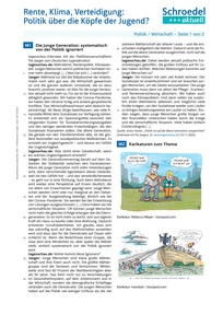 Produktabbildung zu Rente, Klima, Verteidigung: Politik über die Köpfe der Jugend? - - Politik / Wirtschaft ab Klasse 10