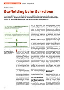 Produktabbildung zu Scaffolding beim Schreiben