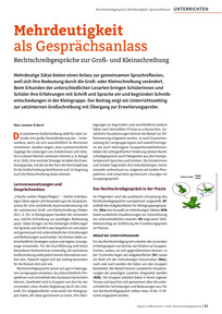 Produktabbildung zu Mehrdeutigkeit als Gesprächsanlass - Rechtschreibgespräche zur Groß- und Kleinschreibung