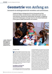 Produktabbildung zu Geometrie von Anfang an - Geometrie im Anfangsunterricht verstehen und unterstützen