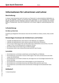 Produktabbildung zu Stundenbild November: Quer durch Österreich - Diercke Weltatlas fächerübergreifend