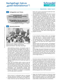 Produktabbildung zu Nachgefragt: Gab es "guten Kolonialismus"? - - Geschichte ab Klasse 11