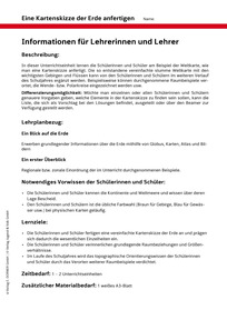 Produktabbildung zu Stundenbild Jänner: Eine Kartenzkizze der Erde anfertigen - Diercke Weltatlas fächerübergreifend