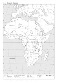 Produktabbildung zu Stumme Karten Afrika - Diercke Weltatlas Österreich