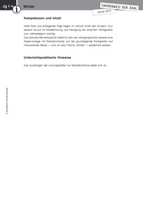 Produktabbildung zu Themenwelt der Zahl: Winter - Kommentar - Monatsspecial Januar 2015