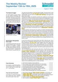 Produktabbildung zu The Weekly Review: September 13th to 19th, 2025 - - Englisch / Politik ab Klasse 9