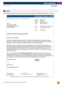 Produktabbildung zu Fehlersuchaufgabe: Fehlerbrief