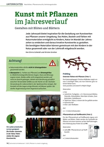 Produktabbildung zu Kunst mit Pflanzen im Jahresverlauf - Gestalten mit Blüten und Blättern