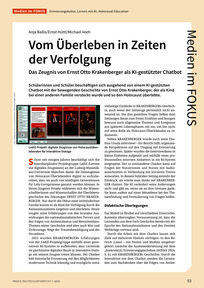 Produktabbildung zu Vom Überleben in Zeiten der Verfolgung - Das Zeugnis von Ernst-Otto Krakenberger als KI-gestützter Chatbot