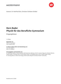 Probeseiten Dorn Bader Physik - für das Berufliche Gymnasium in Baden-Württemberg - Eingangsklasse - Schulbuch, 2. Auflage